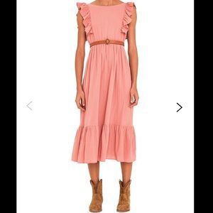 ❌SOLD❌Ba&sh Joyce dress in pink. T0. 100% cotton. Wear both sides. Gently worn.